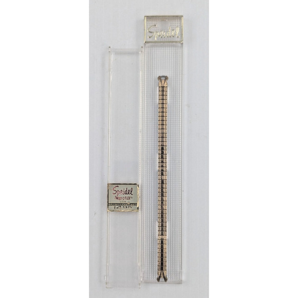 Speidel Gold Twist O Flex Stainless Steel Women Watch Band 724/32 L - Picture 1 of 7